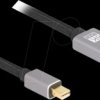 81091 Mini DP to DP cable, 8K 60 Hz, gray, without snap-in function, 1