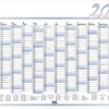 2026 calendar, 100 x 70 cm, wipeable, 3 pieces