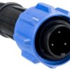 Plug, 3 pole, screw connection, screw locking, straight, PX0911/03/P