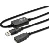 Digitus DA-73100-1 USB cable USB 2.0 USB-A plug, USB-A socket 10.00 m Black