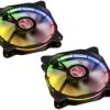 Raijintek AURAS 12 RGB Wentylator do obudowy PC czarny, rgb (S x W x G) 120 x 120 x 25 mm z podświetleniem LED