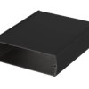 Aluminum enclosure kit, (L x W x H) 169 x 200 x 52 mm, black, IP65, 84166200.HMT1