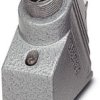 Grommet housing, size VC3, zinc die casting, PG21, angled, screw locking, IP65/IP66/IP67, 1884911