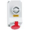 Gniazdo stałe z wyłącznikiem i blok. 32A 5P 400V 6h IP44 Quick-Connect 16043
