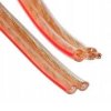 Przewód głośnikowy 2x0.75 transp. z czerwonym paskiem