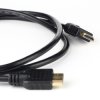 Black HDMI cable