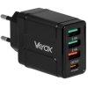 Ładowarka - zasilacz 5V/3A 9V/2A 12V/1,5A PD3.0/32W sieciowy 3xUSB+USB-C Vayox VA0006 / BX8769