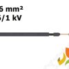 Kabel przewód solarny do instalacji fotowoltaicznych 1x6 mm2 0,6/1kV czarny podwójna izolacja SOLARFLEX-X H1Z2Z2-K 713531 HELUKA