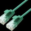 21443931 Cat.6a slim patch cable, UTP, green, 0.3m