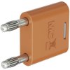 Stäubli 644010-30 KS2-4N-19 connector, 4 mm orange, insulated brass plug