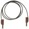 Metrel 20991764 Safety Test Lead Black/Brown 4 mm Jack 1.50 m