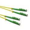 ROLINE kabel światłowodowy duplex 9/125µm OS2, LSH/LSH, APC polerowany, LSOH, żółty, 2 m
