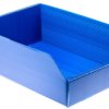 Pojemnik do przechowywania głębokość 300mm szerokość 200mm wysokość 100mm Niebieski PP RS PRO