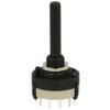 Przełącznik; obrotowy; DS-4-SR26-NS-1; 3xON; 3 pozycje; bistabilny; na panel; przewlekany (THT); 4 tory; czarny; 0,3A; 125V AC;
