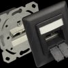 GC-N0051S RJ45 socket, CAT.6a, UP, deep black