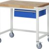 Stół Warsztatowy, Mobilny RAU 05 8001A1-107B4S.11, (S x W x G) 1000 x 880 x 700 mm