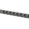 Listwa zasilająca PDU 19 Rack 8x gniazdo schuko 2m 1x wtyk C14 10A aluminiowa DN-95410