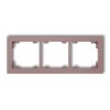 DECO Ramka potrójna DECO Pastel Matt lawendowy 42DR-3