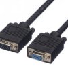 Kabel VGA złącze A Męskie złącze B Żeńskie długość 10m Czarny Roline