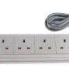 Przedłużacz 6-gniazd 250 V AC Typ G - brytyjski 2m 455286