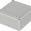 ABS enclosure, (L x W x H) 122 x 120 x 57 mm, light gray (RAL 7035), IP65, 63217200
