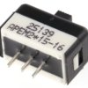 Przełącznik suwakowy, SPDT, montaż PCB, 1 A przy 30 V DC, -40 → +85°C, APEM