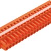 Socket header, 20 pole, pitch 5.08 mm, angled, orange, 231-320/027-000