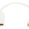 Przejście gniazdo HDMI -- wtyk miniDisplay Port 20cm
