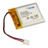Akumulator; Li-Po; LP503035; 3,7V; 500mAh; 5,0x30x35mm; Zabezpieczenie PCM; 2 piny; konektor; z przewodem; AKYGA; RoHS