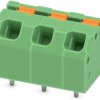 PCB terminal, 3 pole, pitch 5 mm, AWG 24-16, 16 A, spring-clamp connection, green, 1862288