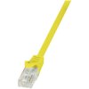 LogiLink CP2027U RJ45 Patch Cable CAT 6 U/UTP 0.50m Yellow with Detent 1 pc(s)