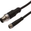 Złącze do samokonfekcjonowania M8 proste żeńskie 3-PINowe M12 męskie proste 3-PINowe 3x0,34mm² PUR 60V IP67 VK100F84