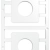 PA device marker, (L x W) 45 x 45 mm, white, 20 pcs, 1248650000