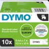 2093096 DYMO D1 polyester tape, 9 mm, black/white, VP