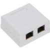 Gniazdo Końcowe Rj45-2G1/6 Podwójne