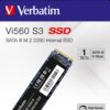 SSD hard drive, 1000 GB, SATA-III/M.2 2280, black, Verbatim 49364