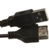 Kabel Przedłużający Usb 2.0 Typ Usb A/Usb A, M/Ż Czarny 1,8M Ak-300200-018-S
