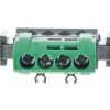 Listwa zaciskowa 4-otwory zielona IP2x Z-4 004830