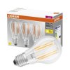 3PAK Żarówka LED E27 A60 CL 7,5W = 75W 1055lm 2700K Ciepła 300 Filament OSRAM BASE