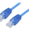 Patch cord U/UTP, Cat 5e, RJ45 wtyk z obu stron, linka, CCA, PVC PP12-0.25M/B