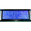 WYŚWIETLACZ LCD 4x20 H NIEBIESKI W/B BIG DUŻE ZNAKI CYRYLICA