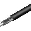 Kabel koncentryczny Telegärtner 100012841, Średnica zewnętrzna: 6.15 mm, RG59, 75 Ω, czarny, Produkty w metrach bieżącyc