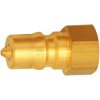 Locking nipple, L 39 mm, 200 bar, brass, for jacks, 107700