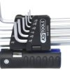 KS Tools 920.2250 wewnętrzny sześciokąt Zestaw kluczy trzpieniowych 5/64 cal, 3/32 cal, 1/8 cal, 5/32 cal, 3/16 cal, 1/4