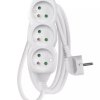 Przedłużacz 3 gniazda 1,5m 2,3kW biały Z ZABEZPIECZENIEM