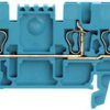 Through terminal block, spring balancer connection, 0.5-1.5 mm², 3 pole, 17.5 A, 6 kV, blue, 1775540000