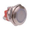 AV9SLD9086002 APEM Momentary 19mm Red LED illuminated Vandal Push Button Switch