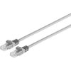 Patch cable, RJ45 plug, straight to RJ45 plug, straight, Cat 6A, U/UTP, PVC, 0.5 m, gray, BYB-5-87F5007