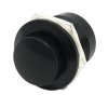 16mm Panel Mount Momentary Pushbutton - Black