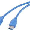 Renkforce Kabel USB USB 3.2 Gen1 Złącze męskie USB-A, Złącze męskie USB-B 0.50 m niebieski styki pozłacane RF-4260498